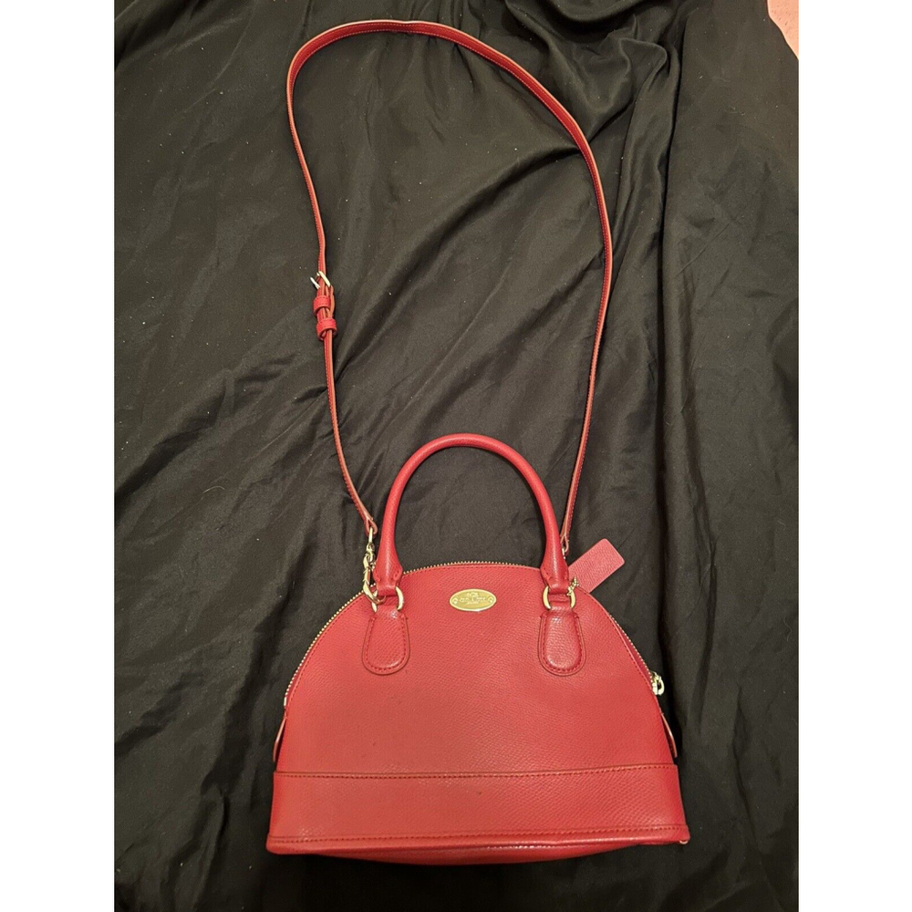 Coach Red Satchel Handbag - Picture 1 of 2